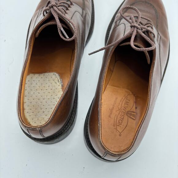 J.M. Weston 598-22 Half Hunt Brown Boxcalf Leather Derby Shoes Men\'s 8D main image 10